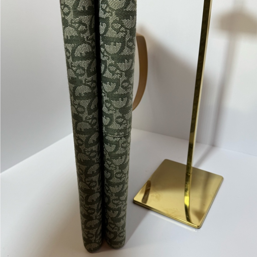 Dior Beige and Green Canvas Bag - Picture 7 of 13